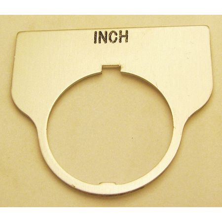 Standard Legend Plate,inch (1 Units In E