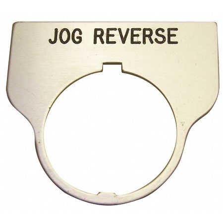 Std Legend Plate,jog Reverse (1 Units In