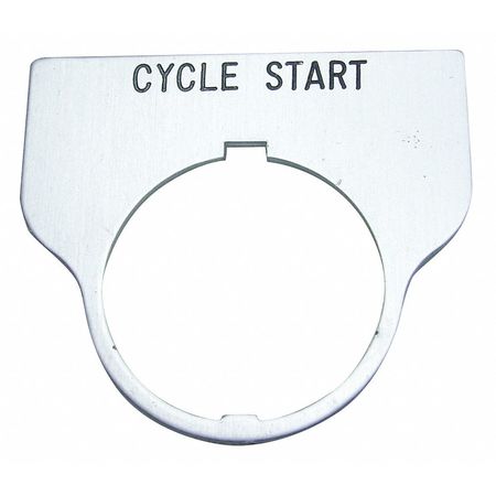 Std Legend Plate,cycle Start (1 Units In