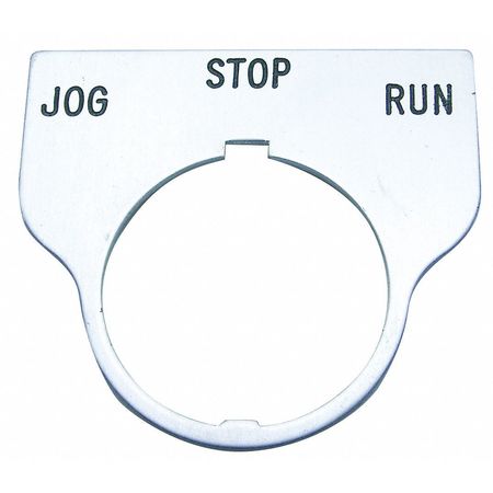 Standard Legendplate,jog-stop-run (1 Uni