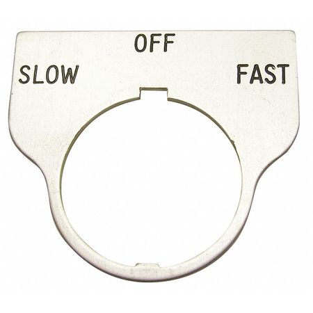 Standard Legend Plate,slow-off-fast (1 U