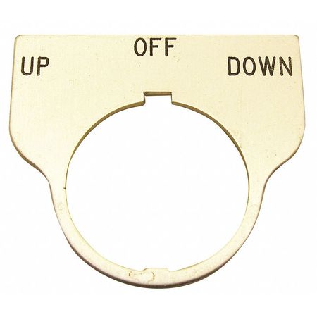 Standard Legend Plate,up-off-down (1 Uni