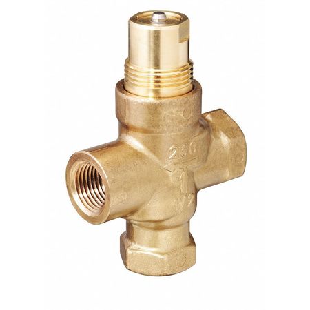 Mixing Valve,three Way,1/2",2.5 Cv Flow