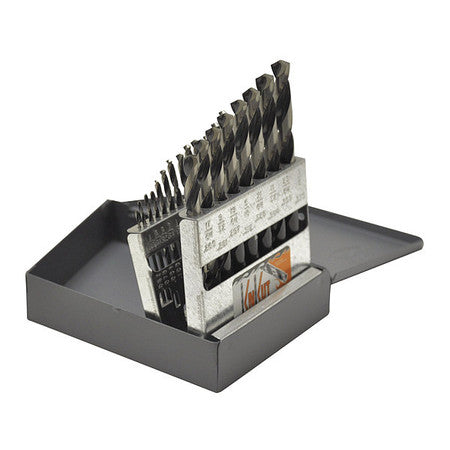 Jobber Drill Bit Set,1/16"-3/8",21pcs. (