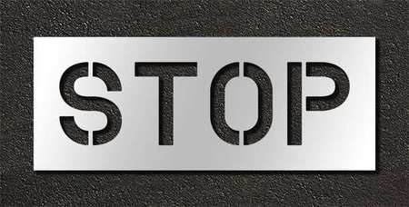 Pavement Stencil,stop,10 In (1 Units In