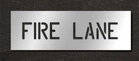 Pavement Stencil,fire Lane,6 In (1 Units