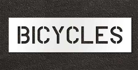 Pavement Stencil,bicycle ,6 In (1 Units