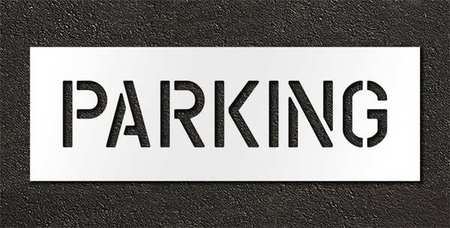 Pavement Stencil,parking,6 In (1 Units I