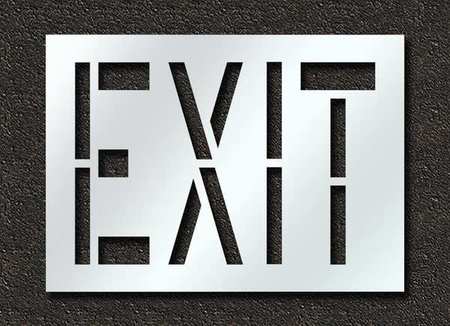 Pavement Stencil,exit,24 In (1 Units In