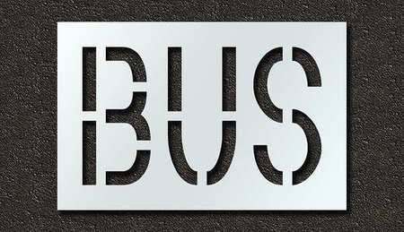 Pavement Stencil,bus,18 In (1 Units In E