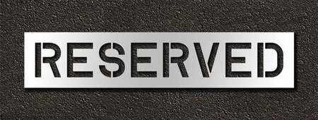 Pavement Stencil,reserved,10 In (1 Units