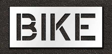 Pavement Stencil,bike,12 In (1 Units In