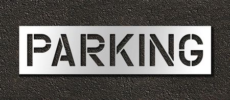 Pavement Stencil,parking,12 In (1 Units