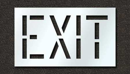 Pavement Stencil,exit,18 In (1 Units In