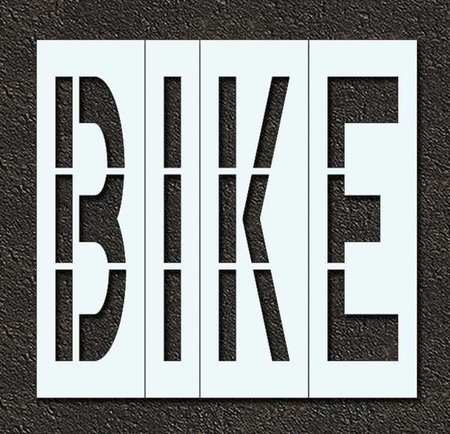 Pavement Stencil,bike,48 In (1 Units In