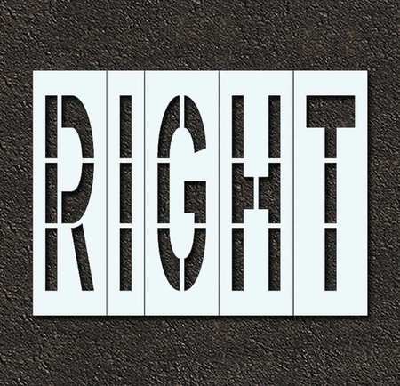 Pavement Stencil,right,48 In (1 Units In