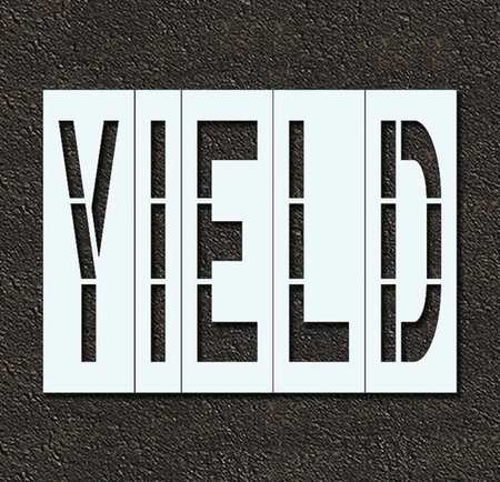 Pavement Stencil,yield,48 In (1 Units In