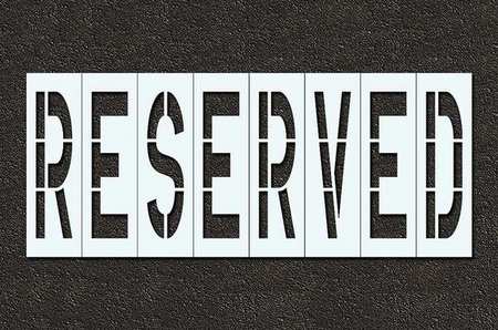 Pavement Stencil,reserved,48 In (1 Units