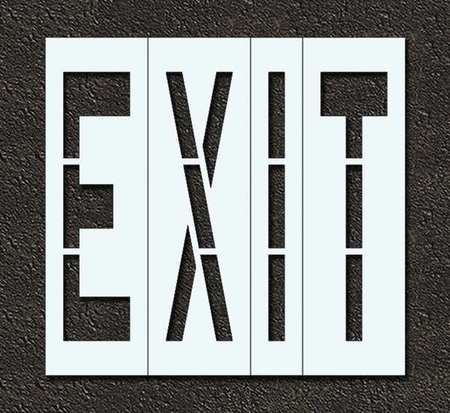 Pavement Stencil,exit,48 In (1 Units In