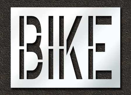 Pavement Stencil,bike,24 In (1 Units In