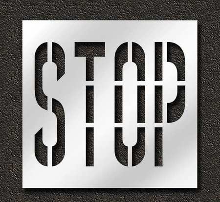 Pavement Stencil,stop,36 In (1 Units In