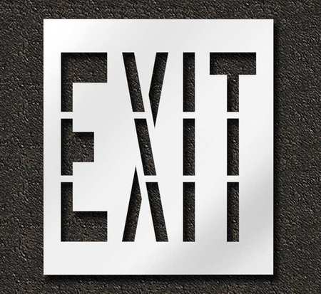 Pavement Stencil,exit,36 In (1 Units In