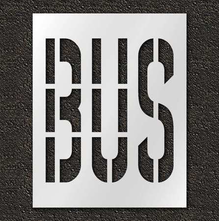 Pavement Stencil,bus,36 In (1 Units In E