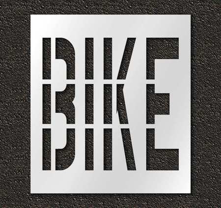 Pavement Stencil,bike,36 In (1 Units In