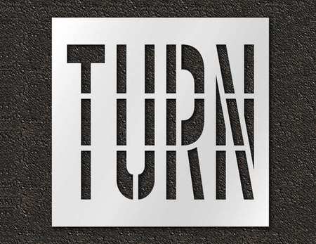 Pavement Stencil,turn,36 In (1 Units In