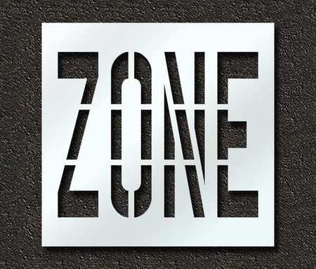 Pavement Stencil,zone,36 In (1 Units In