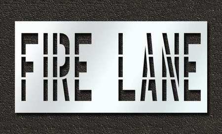 Pavement Stencil,fire Lane,36 In (1 Unit