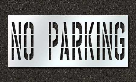 Pavement Stencil,no Parking,36 In (1 Uni