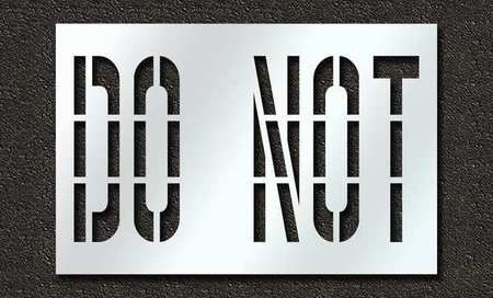 Pavement Stencil,do Not,36 In (1 Units I