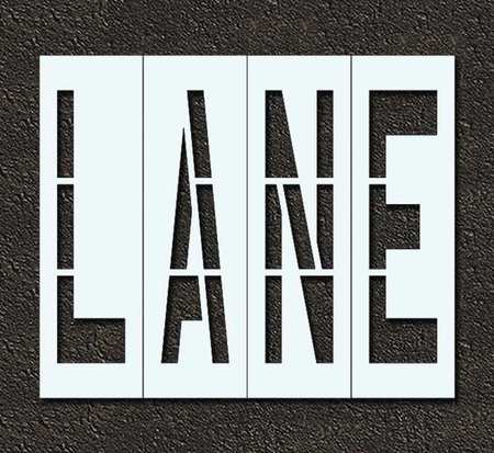 Pavement Stencil,lane,48 In (1 Units In