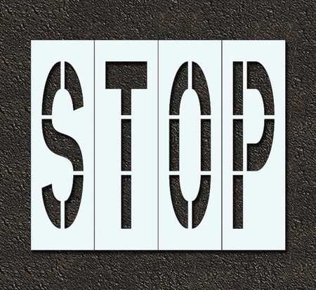 Pavement Stencil,stop,48 In (1 Units In