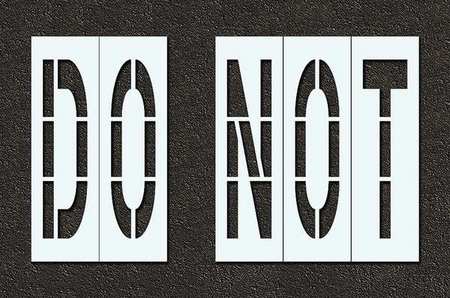 Pavement Stencil,do Not,48 In (1 Units I