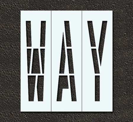 Pavement Stencil,way,48 In (1 Units In E