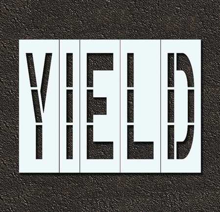 Pavement Stencil,yield,96 In (1 Units In