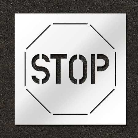 Stencil,stop,30 In (1 Units In Ea)