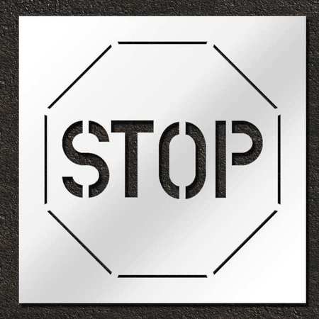 Stencil,stop,60 In (1 Units In Ea)