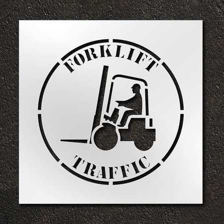 Stencil,fork Lift Traffic Area,24 In (1