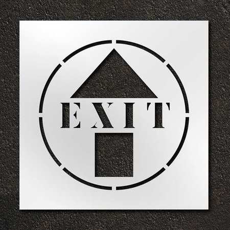 Stencil,exit With Arrow,24 In (1 Units I