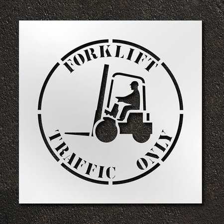 Stencil,forklift Traffic Only ,24 In (1