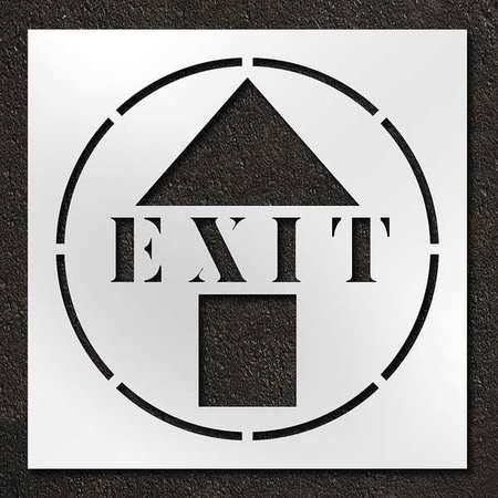 Stencil,exit With Arrow,42 In (1 Units I