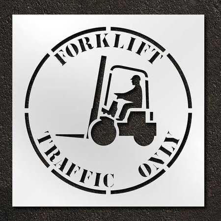 Stencil,forklift Traffic Only,42 In (1 U