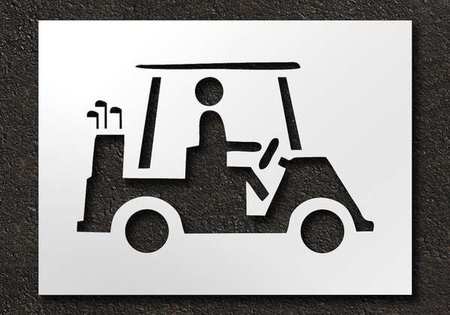 Golf Course Stencil,cart Logo,16 In (1 U