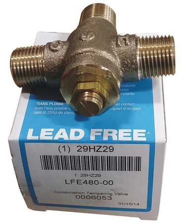 Thermostatic Mixing Valve,1/2 In. (1 Uni