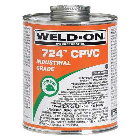 Pipe Cement,cpvc,gray,quart (1 Units In