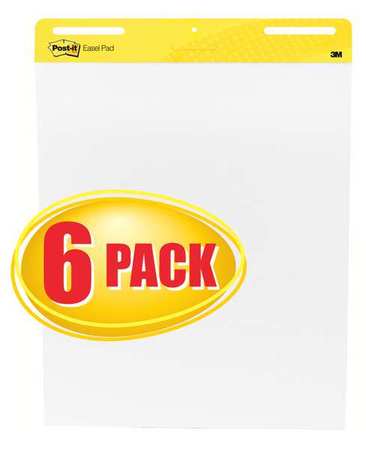 Easel Pad,plain,white,25 In X 30 In,pk6