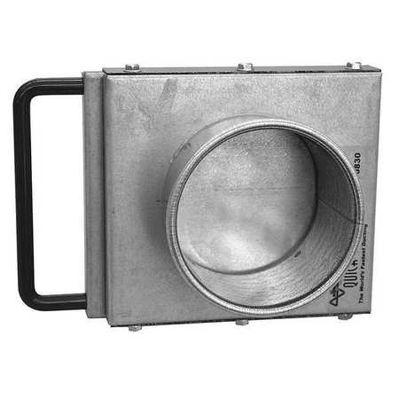 Nfmes Manual Blastgate, 12" Dia, Steel (